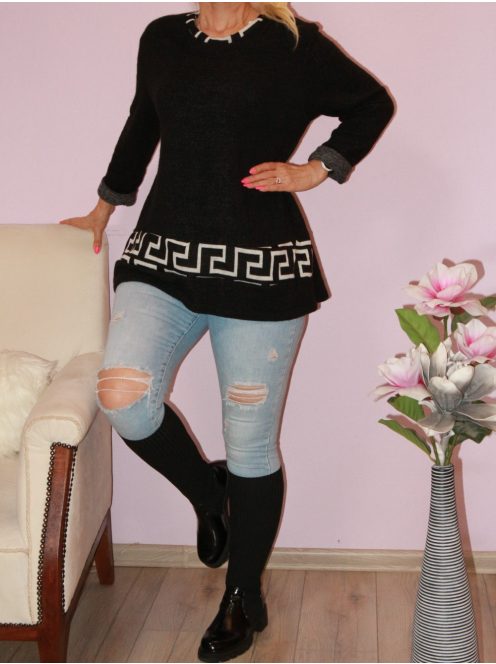 Görögmintás,puhaanyagú,A vonalú felső!  Több szín !  L-XXL