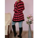 Szívecskés,zsebes,kötött kardigán !  L-XL