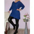 Csillámos,V nyakú kötött tunika!  Több szín !  L-XXL