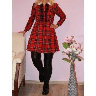 Kockás,csipkés,ingtunika!  S-L