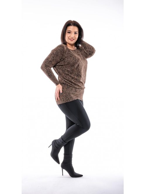 Csillámos, mintás,denevérujjas RUCY FASHION tunika!  L-XXL