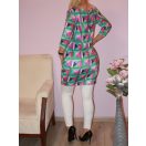 Geometriai mintás,zsebes tunika!  M-XL