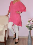 V kivágású,cérna kötött,lenge tunika!  Több szín!  XXL-4XL