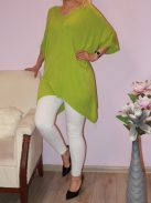 V kivágású,cérna kötött,lenge tunika!  Több szín!  XXL-4XL