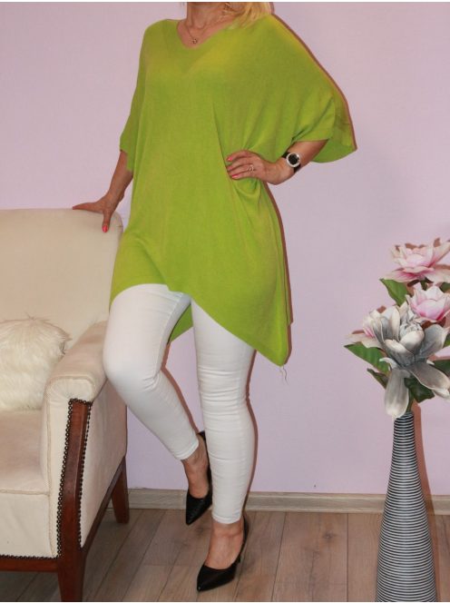 V kivágású,cérna kötött,lenge tunika!  Több szín!  XXL-4XL