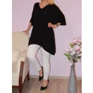 V kivágású,cérna kötött,lenge tunika!  Több szín!  XXL-4XL