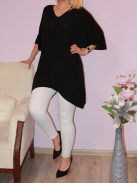 V kivágású,cérna kötött,lenge tunika!  Több szín!  XXL-4XL