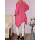 V kivágású,cérna kötött,lenge tunika!  Több szín!  XXL-4XL