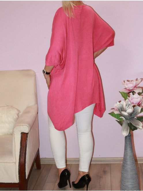 V kivágású,cérna kötött,lenge tunika!  Több szín!  XXL-4XL