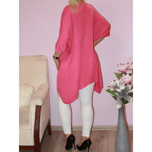 V kivágású,cérna kötött,lenge tunika!  Több szín!  XXL-4XL
