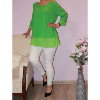   Háta kivágott,muszlin aljú,A vonalú felső !  Több szín !  XL-XXL