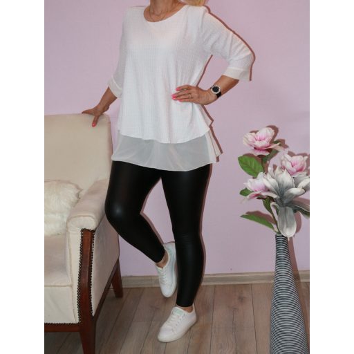 Háta kivágott,muszlin aljú,A vonalú felső !  Több szín !  XL-XXL
