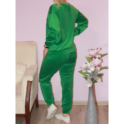 Plüss zsebes szabadidőruha ! zöld M-XL