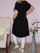 Mintás,strasszos V nyakú,zsebes tunika!  XL/XXL,3XL/4XL