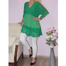 Csipkés,horgolt betétes tunika! Több szín! XXL-3XL