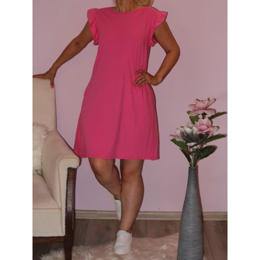 Fodros vállú,A vonalú tunika/ruha! Több szín! M-XL
