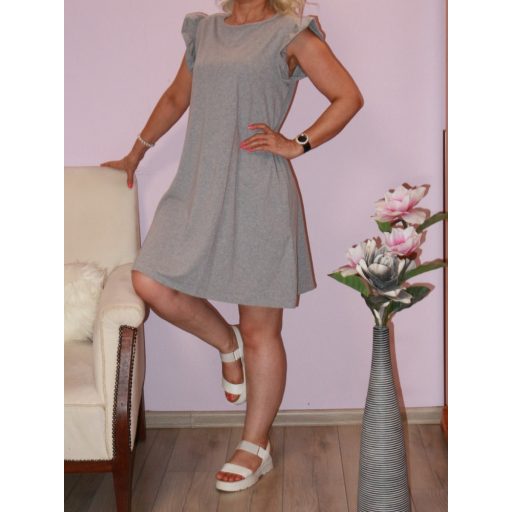 Fodros vállú,A vonalú tunika/ruha! Több szín! M-XL