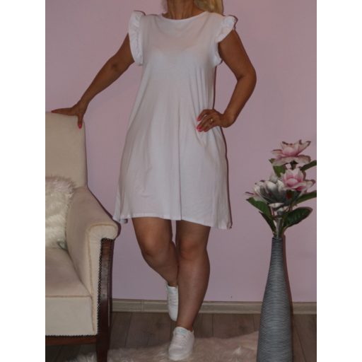 Fodros vállú,A vonalú tunika/ruha! Több szín! M-XL
