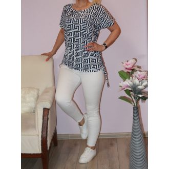   Görögmintás,denevérujjas,oldala húzott felső!  Több szín !  M-XL