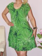 Virágos,lenvásznas,fodros aljú ruha! Több szín ! M-XL