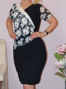 Virágos,csipkés,elegáns ruha! L,XL,2XL,3XL
