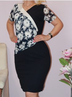 Virágos,csipkés,elegáns ruha! L,XL,2XL,3XL