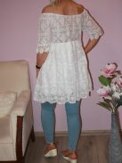 Csipkés,vállra húzható ,harangujjú tunika! M-XL