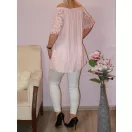 Csipkés,vállra húzható felső!  Több szín!  L-XXL