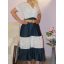 Madeirás,átlapolt,öves ,farmer hatású maxi ruha!  M-XL