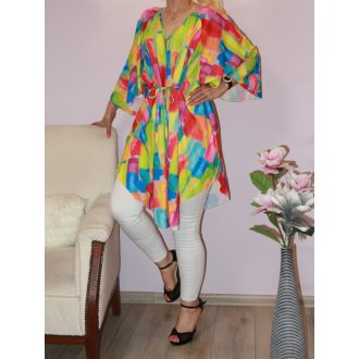 Mintás,V nyakú lepel ruha!  L-XXL