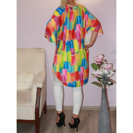 Mintás,V nyakú lepel ruha!  L-XXL