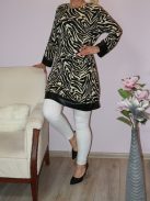 Zebra csíkos latex betétes tunika!  L-XL