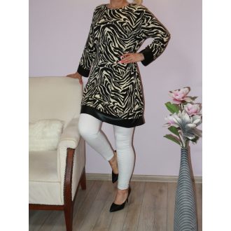 Zebra csíkos latex betétes tunika!  L-XL