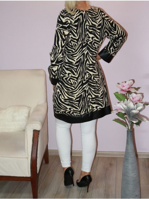 Zebra csíkos latex betétes tunika!  L-XL