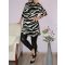Zebra mintás,likrás kötött tunika!  L-XXL