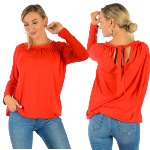 Nyaknál kötős,gumis aljú felső! Több szín !  M-XL