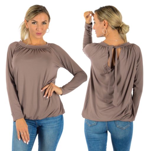 Nyaknál kötős,gumis aljú felső! Több szín !  M-XL