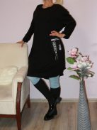 Oldalt zsebes,vagány,A vonalú tunika/ruha!  L-XXL