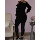  Kötött,szalagdíszes,karban nyitott tunika! Több szín! S-XL