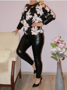   Virág mintás,válla nyitott,latex betétes,denevérujjas felső!  L-XXL