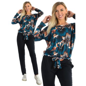 Virág mintás,zsebes,öves overál ! M-XL