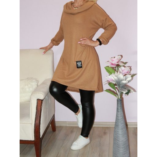 Kapucnis,kámzsás nyakú,hátulja hosszabb  tunika !  Több szín !  L-XL