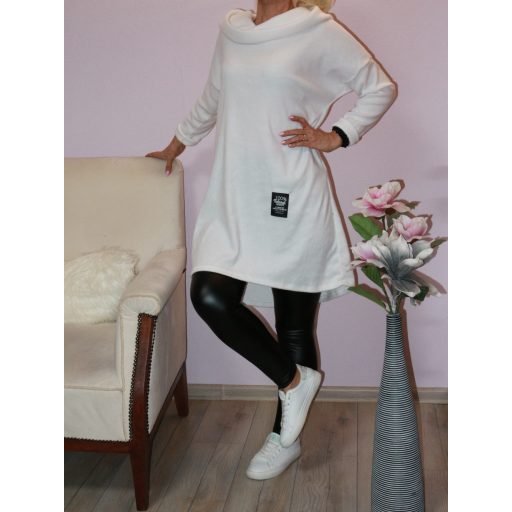 Kapucnis,kámzsás nyakú,hátulja hosszabb  tunika !  Több szín !  L-XL