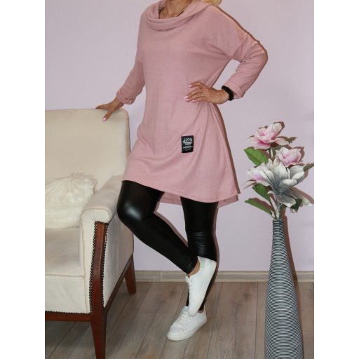 Kapucnis,kámzsás nyakú,hátulja hosszabb  tunika !  Több szín !  L-XL