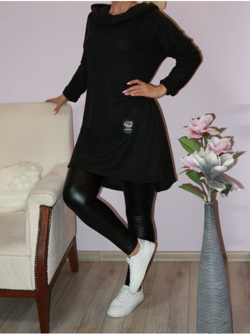 Kapucnis,kámzsás nyakú,hátulja hosszabb  tunika !  Több szín !  L-XL
