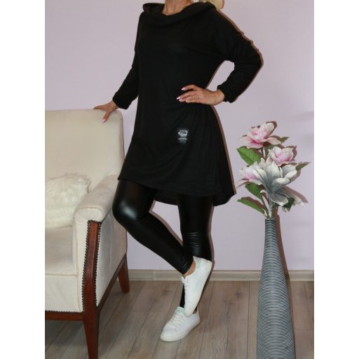 Kapucnis,kámzsás nyakú,hátulja hosszabb  tunika !  Több szín !  L-XL