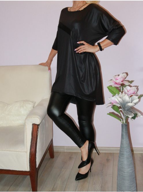 Latex,ferde betétes,hátulja hosszabb tunika!  Több szín ! XL-XXL 