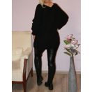 Kötött denevérujjas felső ! királykék L-XL