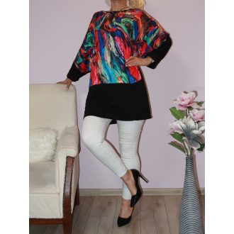 Foltmintás,denevérujjas tunika! XXL-3XL