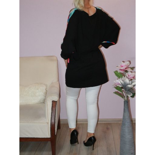 Foltmintás,denevérujjas tunika! XXL-3XL